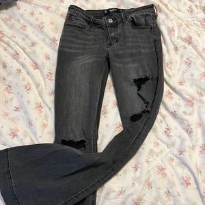 hollister low waisted flare jeans